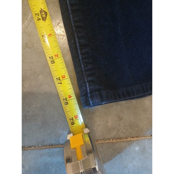 Polo Ralph Lauren Corduroy Pants Men 32x29 Tag 32x30 Varick Slim Straight Blue - Picture 6 of 9
